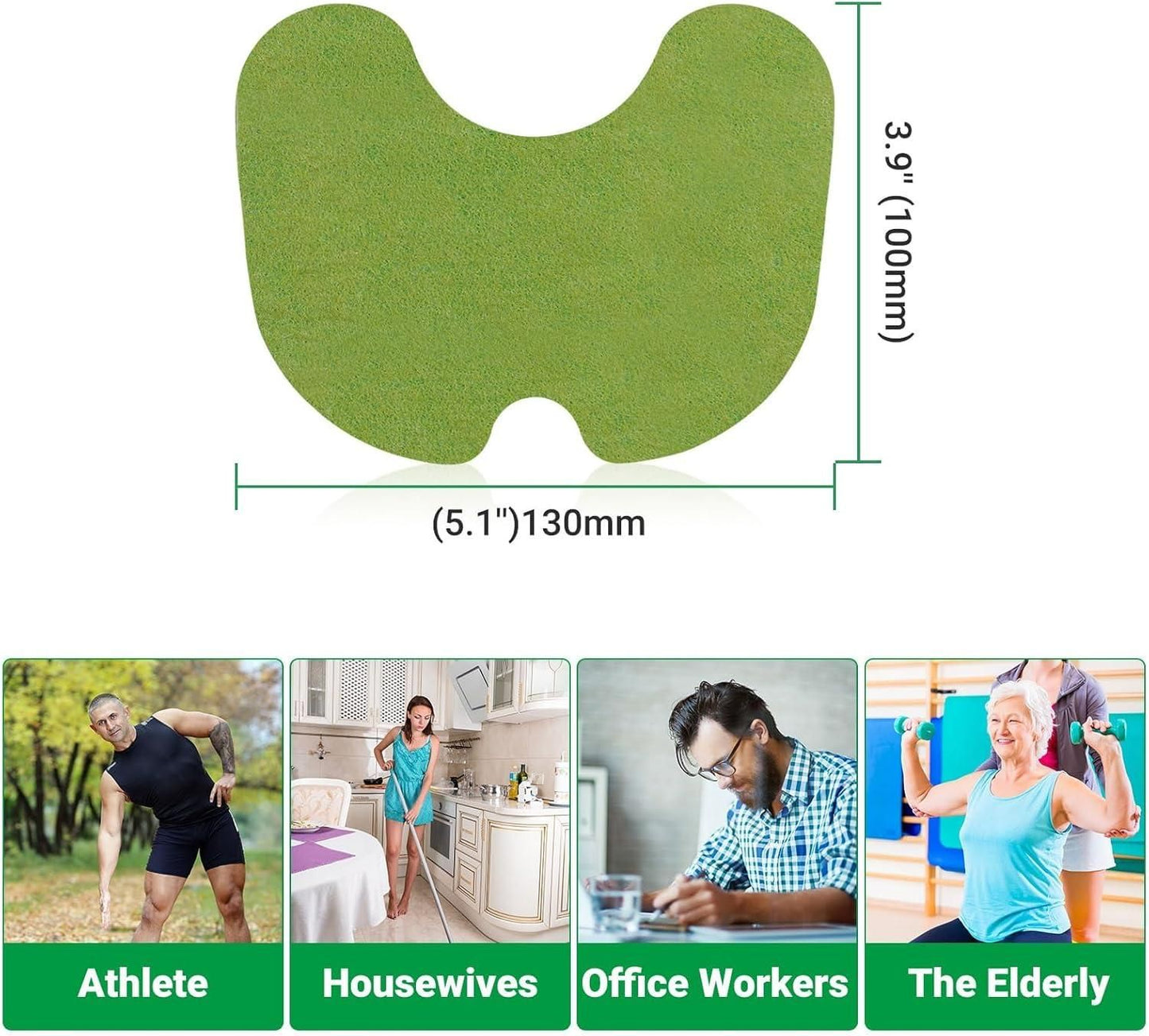 Knee Pain Relief Patches Wormwood Kit Quick Relief of Pains for Knee, Back, Neck, Shoulder, Waist (Pack of 10)